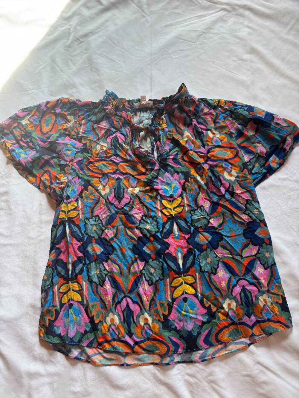 philosophy Multicolor Kaleidoscope Print Top Size 1X